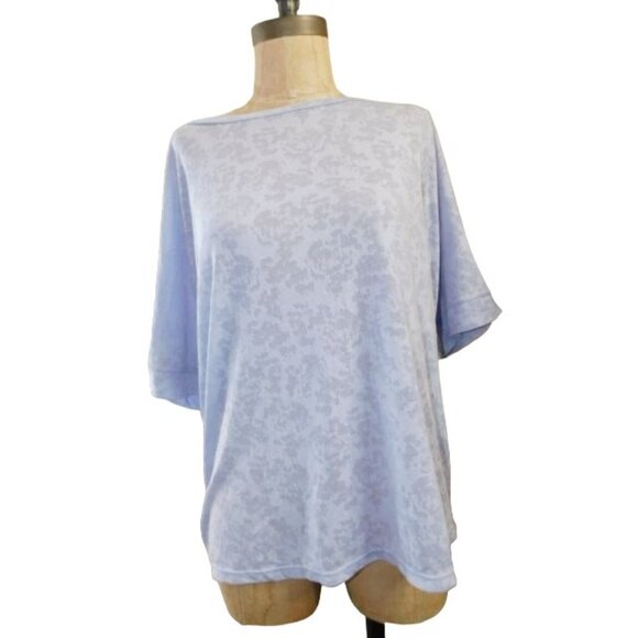 Zella Size M Medium Purple Etched Casual Knit Top NWT $45 Nordstrom - Picture 1 of 2